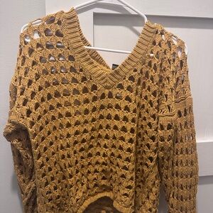 BUCKLE brand Mustard Knit Sweater